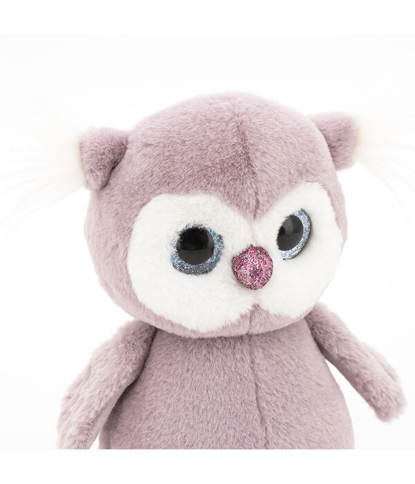 Orange Toys Paarse uil knuffel met glitterogen (fluffies)
