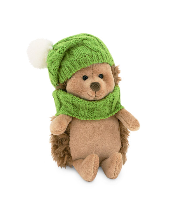 Orange Toys Egel knuffel met muts en sjaal (Life Collectie)