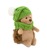 Orange Toys Egel knuffel met muts en sjaal (Life Collectie)