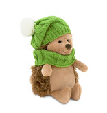 Orange Toys Egel knuffel met muts en sjaal (Life Collectie)