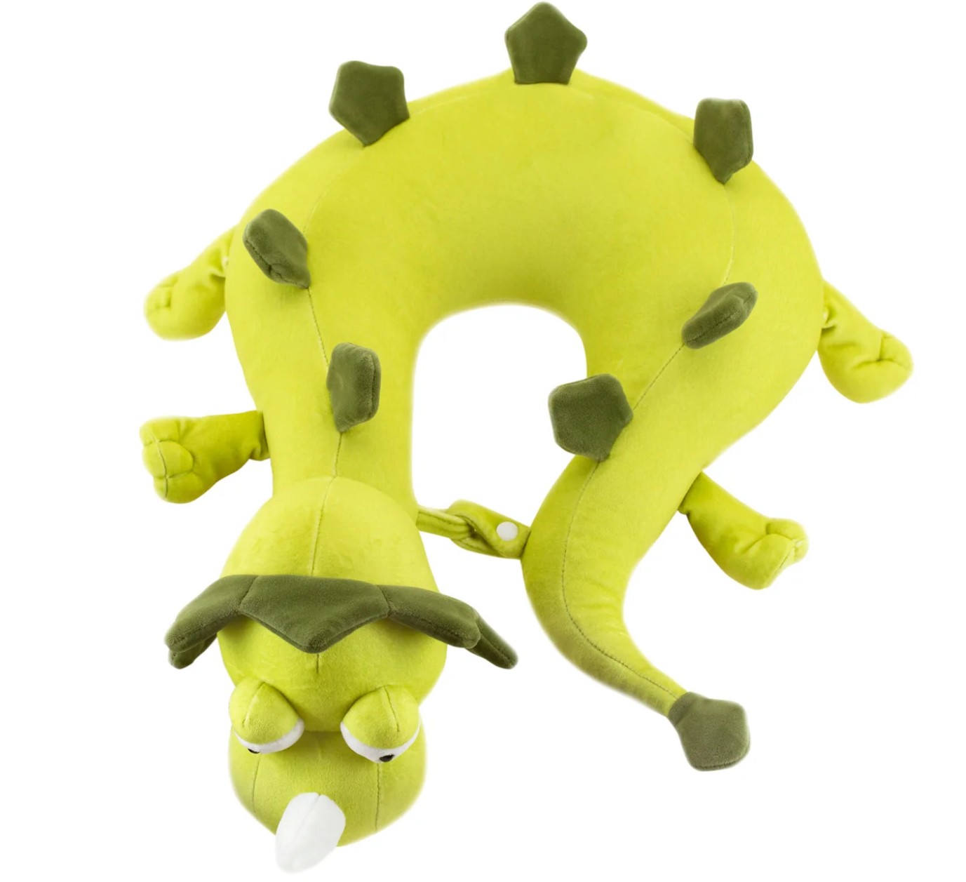 Draak knuffelkussen groen