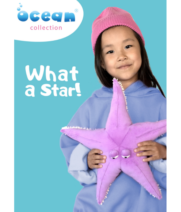 Orange Toys Zeester knuffel paars (grappig, Ocean Collection)