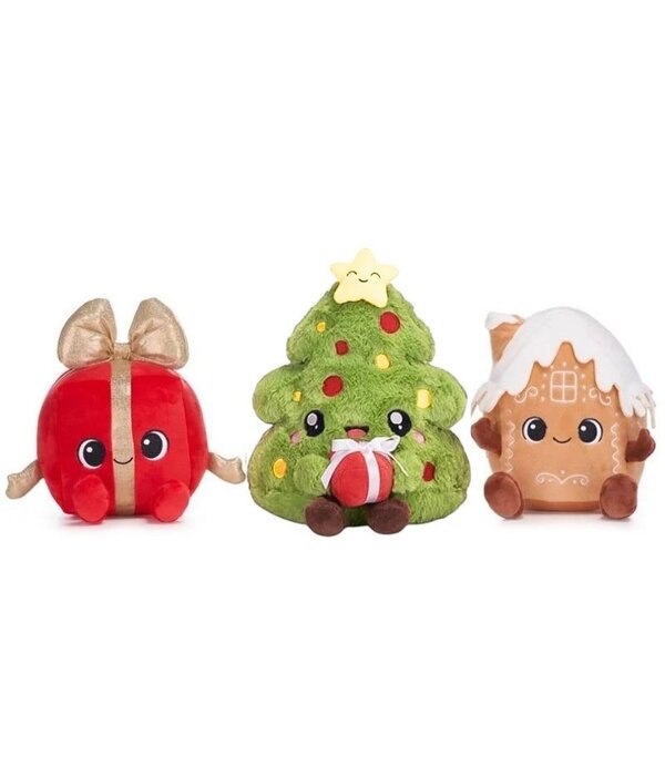 Kawaii Kuties Kawaii Kuties Kerst knuffels - kerstboom, cadeau of gemberkoekhuis