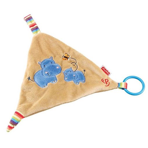 Fisher-Price Fisher Price Nijlpaard knuffeldoekje met ring