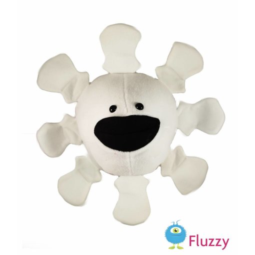 Weer knuffel handpop: sneeuwvlok