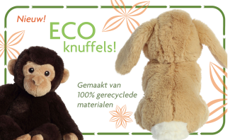 Fluzzy tip: duurzame ECO-knuffels, gemaakt van gerecyclede materialen!