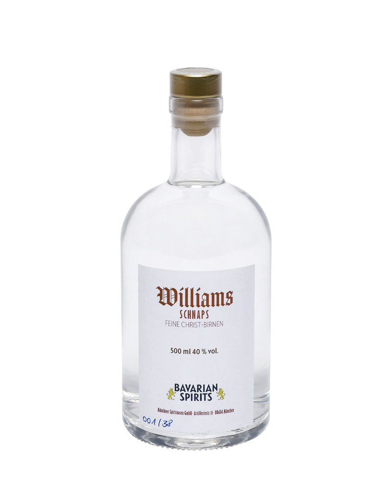 Brände, Liköre & Geiste Bavarian Spirits - edler Williams Birnenbrand - 500 ml, 40,0 % vol.