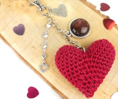 Sleutelhanger Maken Met Een Gehaakt Hartje - CADEAU TIP