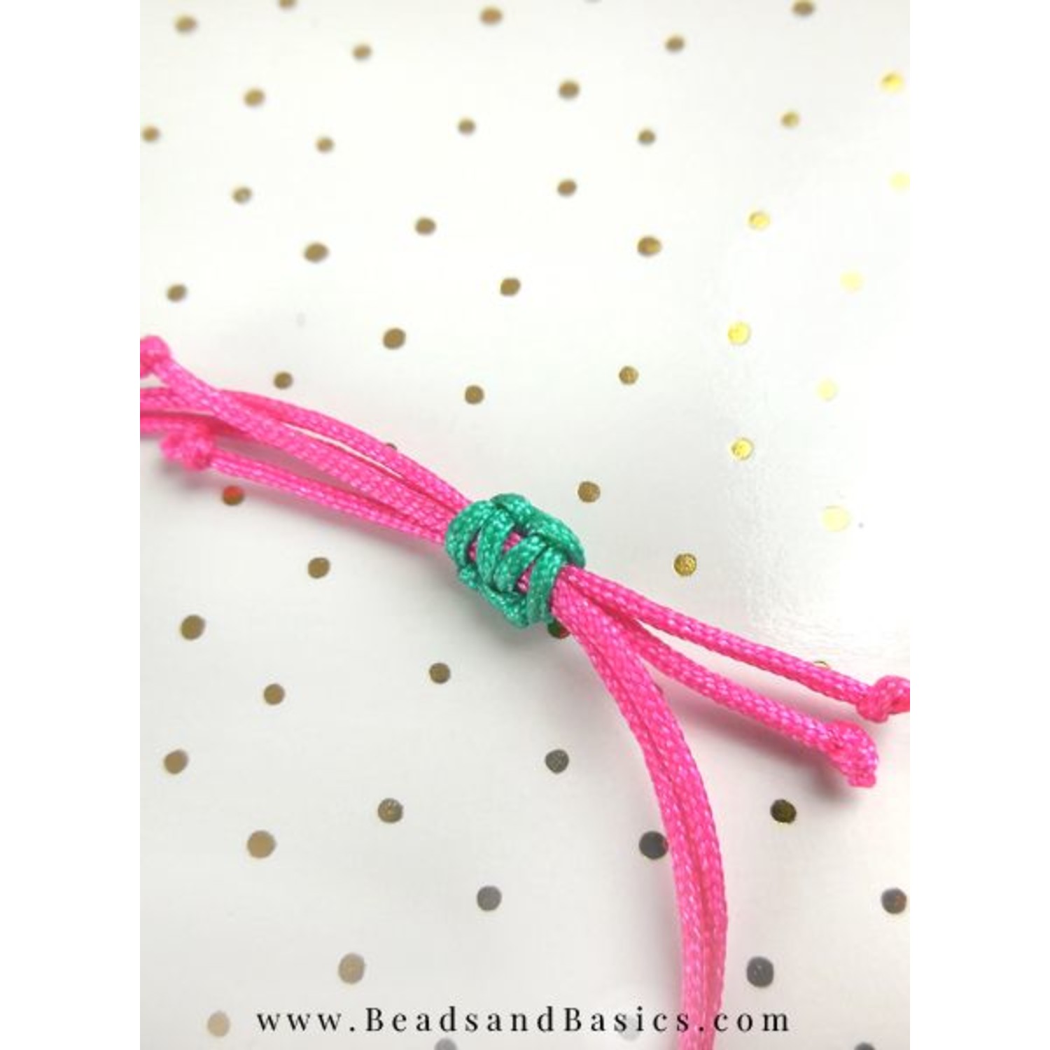 How to Make Elastic Bracelets with Adjustable Knot and Connectors - Beads &  Basics