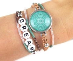 Macramé Button Bracelet