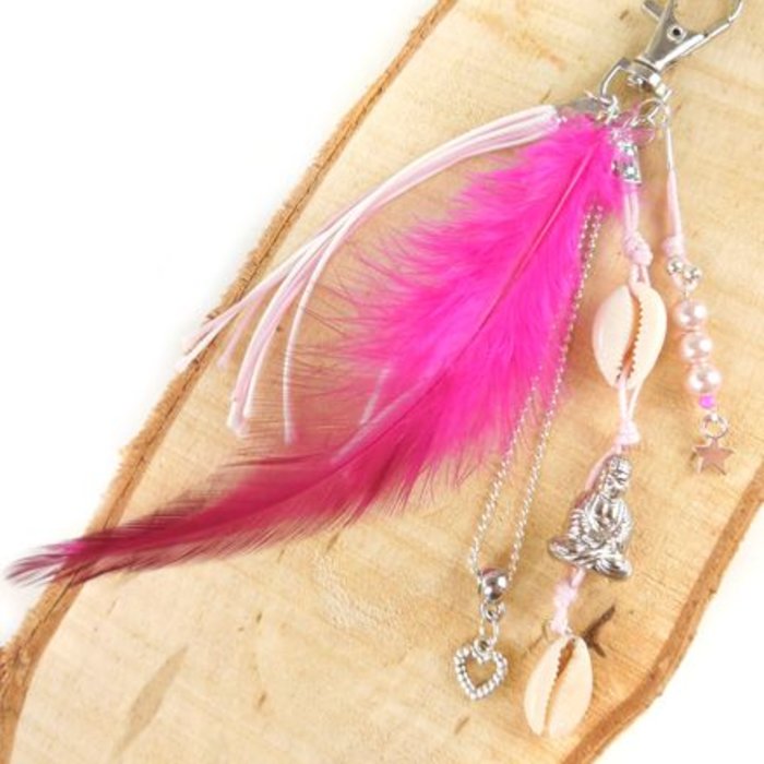 Keychain Silver 37x16mm, 5 pieces