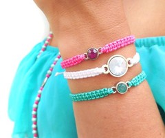 Macrame Armbandjes Knopen met Tussenzetsel