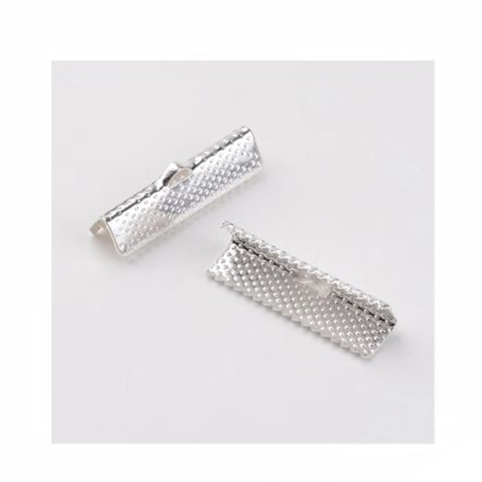 8 Piece Veterinary Clip Silver 25x8x5mm