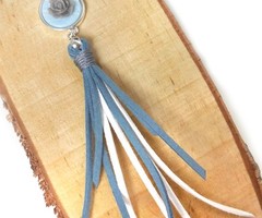Sleutelhanger Maken met Suede Veters en Cabochon