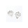 Diamant Bedel Zilver 19x16mm, 8 stuks