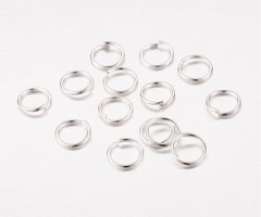 Jumprings Silver 4mm, 100 pieces