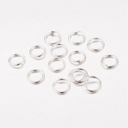 Jumprings Silver 4mm, 100 pieces