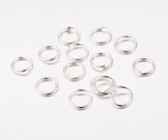 Single Loop & Double Loop Plated Over Copper Jump Rings Connectors Met – AD  Beads