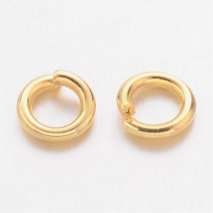 100 stuks jumpringen Gold Plated 6mm