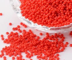 7 gram Rocailles Rood 2mm