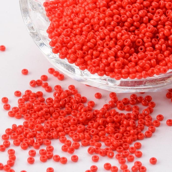 0002* 7 gram Rocailles Rood 2mm