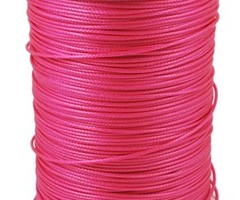 Waxkoord Fuchsia Roze 1mm, 3 meter