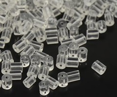 Transparante Achterkantjes voor Oorbel, 20 stuks