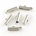 End cap for Weave Bracelet Silver 10mm, 8 pieces