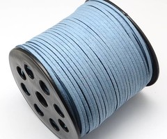 Suede Veter Blauw 3mm, 3 meter