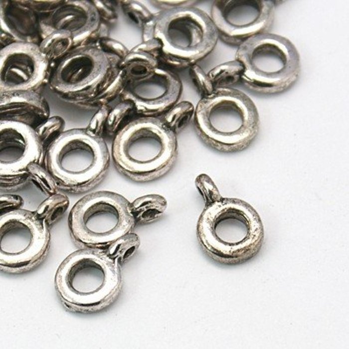 Bailbead Silver 6x4mm Nickel Free, 10 pieces