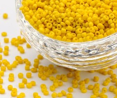 7 gram Rocailles Geel 2mm