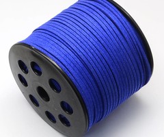1 meter Lace-Cobalt Blue Suede 3mm
