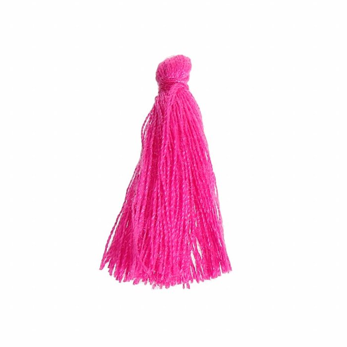 Kwastje Fuchsia Roze 30mm, 5 stuks