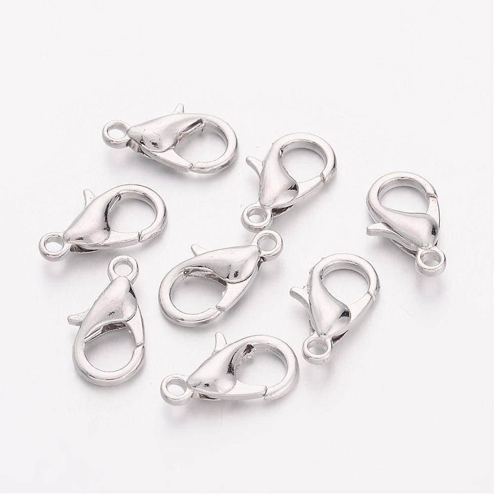 Lobster Clasp Silver 12mm Beads & Basics