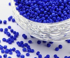 7 grams Cobalt Blue Seed beads 2mm