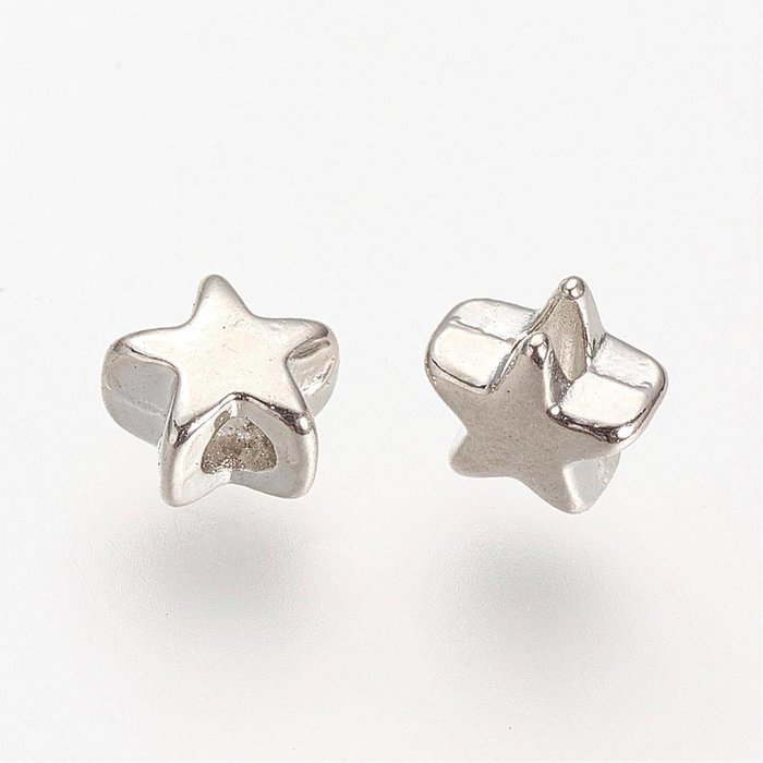 Metal Beads Star 5mm Nickel Free, 20 pieces