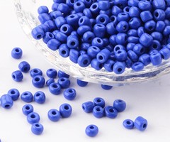 Rocailles 4mm Kobalt Donker Blauw, 20 gram