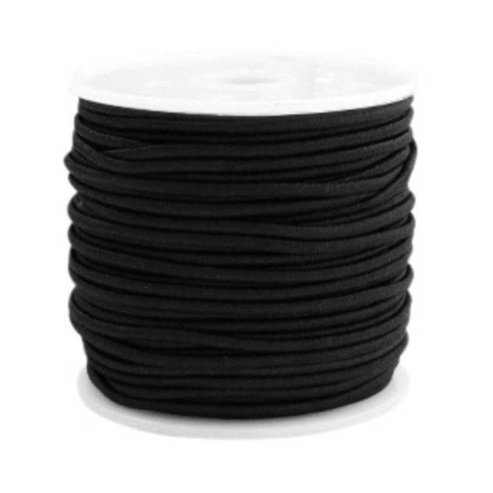 Elastic 1.5mm Black, 1 meter