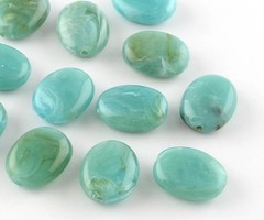 Gemstone Look Kralen Turkoois 19x15mm, 8 stuks
