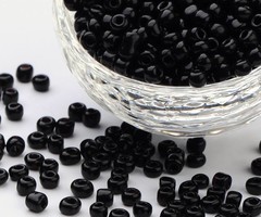 Rocailles Zwart 4mm, 20 gram