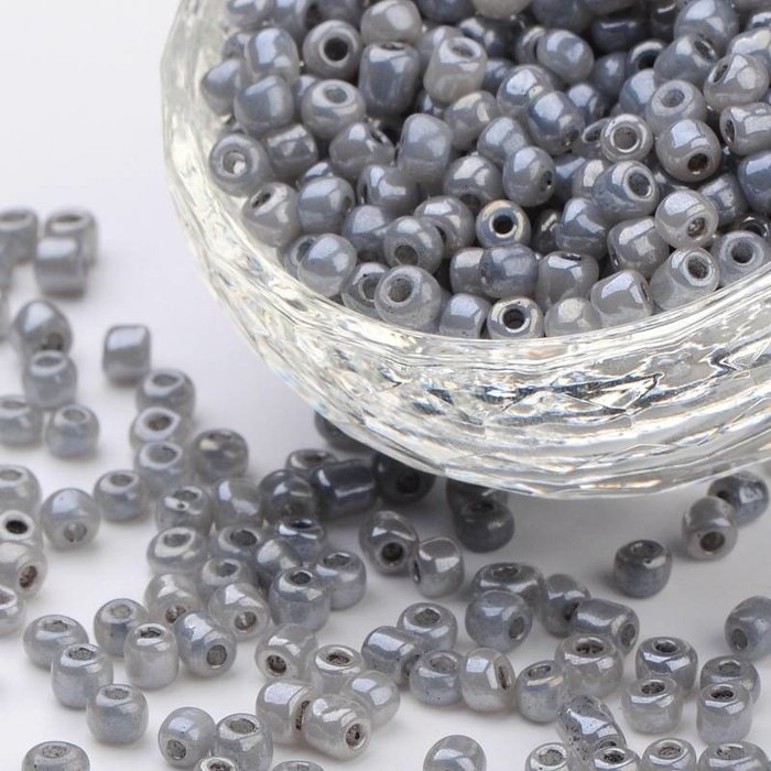 10095* 20g Seed beads 4mm Grey