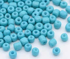 Seed Beads Aqua 4mm, 20 gram