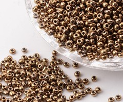 7 gram Rocailles Bruin Metallic 2mm