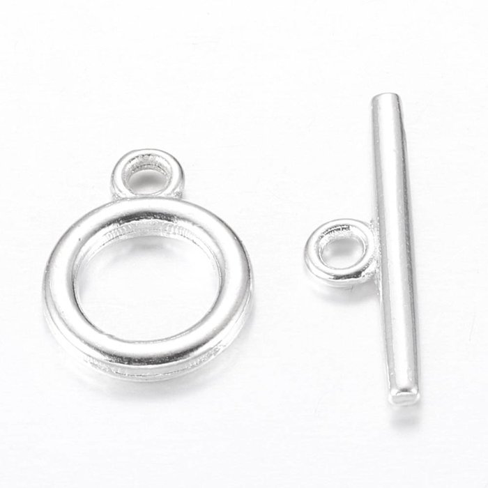 Kapittel Sluiting Zilver 14x11mm Nikkelvrij, 3 sets