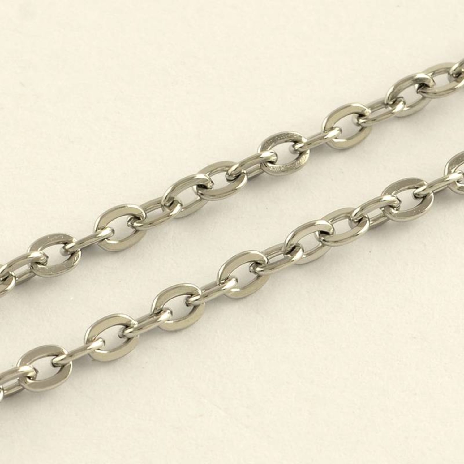 Stainless Steel Ketting Zilver 1 meter - Beads Basics