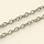 Stainless Steel Jasseron Ketting Zilver 4x3mm, 1 meter