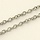 Stainless Steel Chain Silver 2x1.5mm, 1 meter