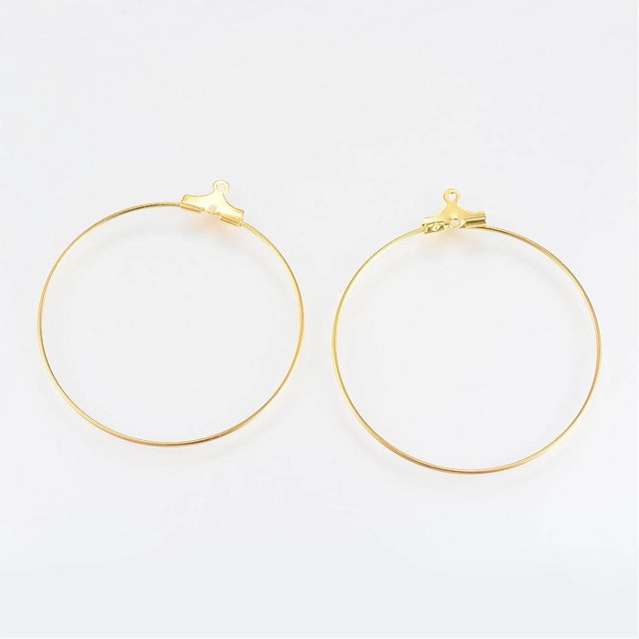 Oorbel Creolen Gold Plated 25mm, 4 stuks