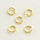 75 stuks Stainless Steel Jumprings Gold 4mm 18k Gold Plated A01*