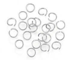 Stainless Steel Jumpringen Zilver 4mm, 60 stuks